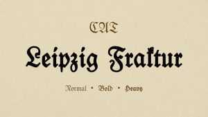 Leipzig Fraktur Typeface › Fontesk
