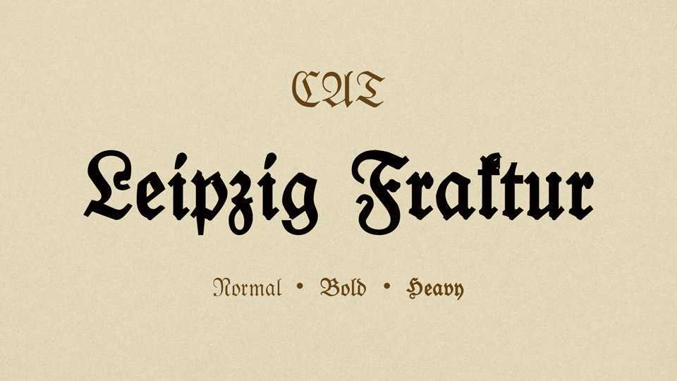 Leipzig Fraktur Typeface › Fontesk