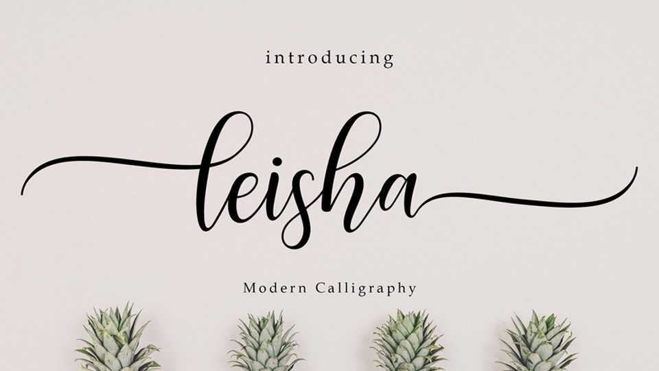 Leisha Script Font › Fontesk