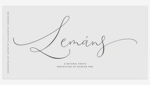 Lemans Pen Script Font › Fontesk