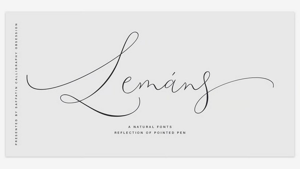 Lemans Pen Script Font › Fontesk