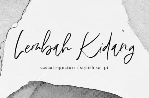 Lembah Kidang Handwritten Font