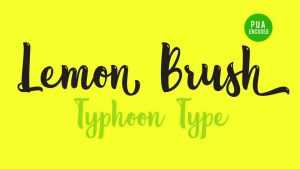 Lemon Brush Font › Fontesk