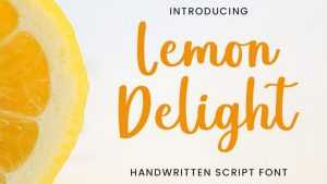 Lemon Delight Font › Fontesk