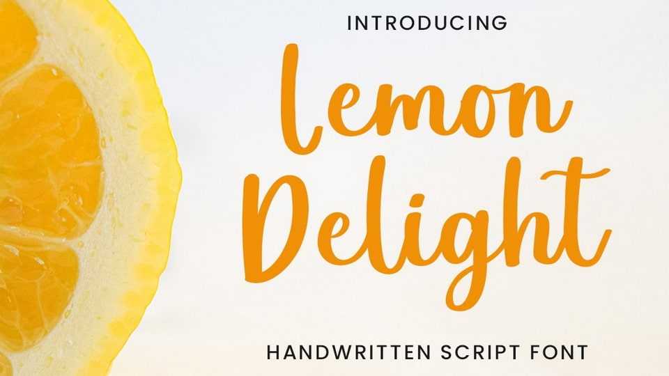 Lemon Delight Font › Fontesk