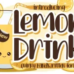 Lemon Drink Display Font - Fonte Grátis Lemon Drink Display Font