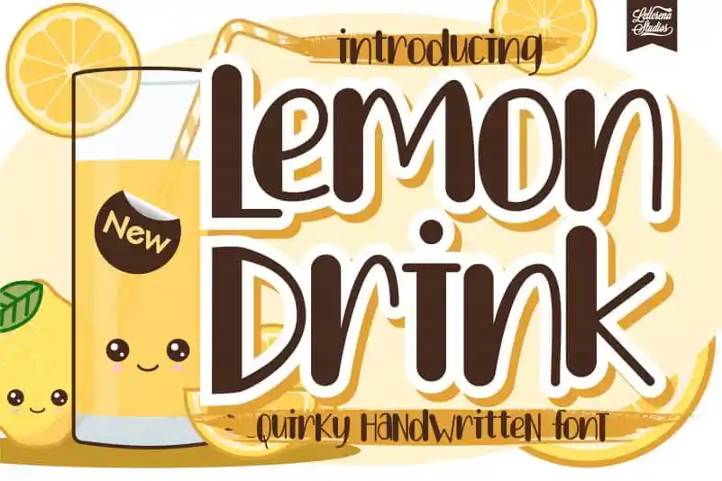 Lemon Drink Display Font