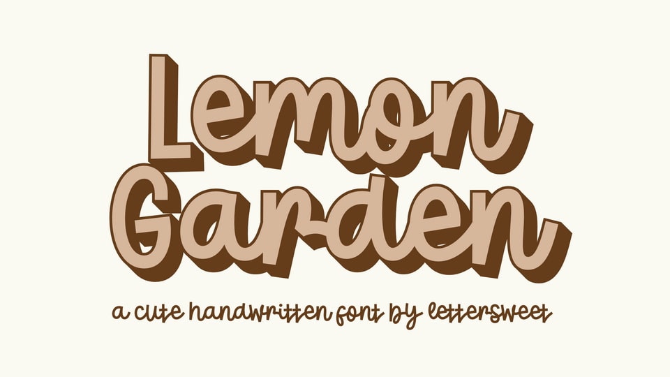 Lemon Garden Font › Fontesk