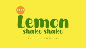 Lemon Shake Shake Font › Fontesk