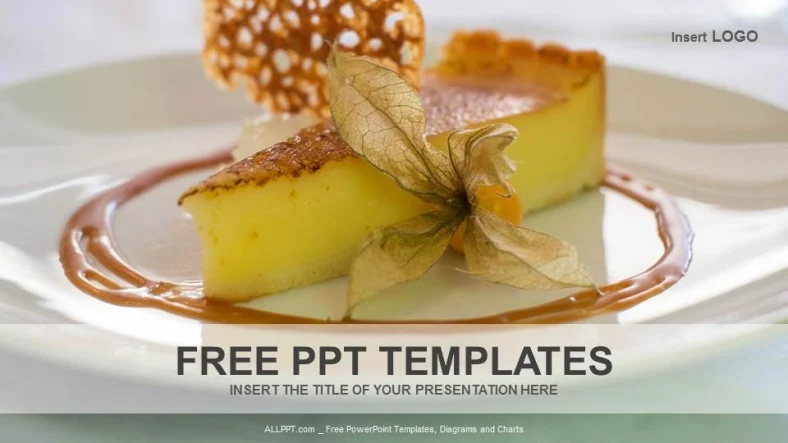 Lemon Tart-Food PPT Templates