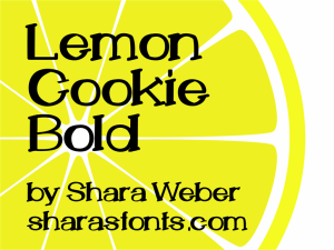 LemonCookie Bold Font
