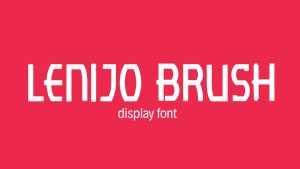 Lenijo Brush › Fontesk