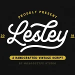 Lesley Monoline Script Font