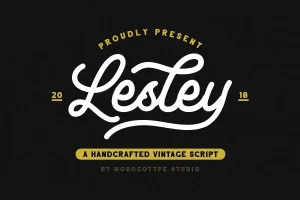 Lesley Monoline Script Font