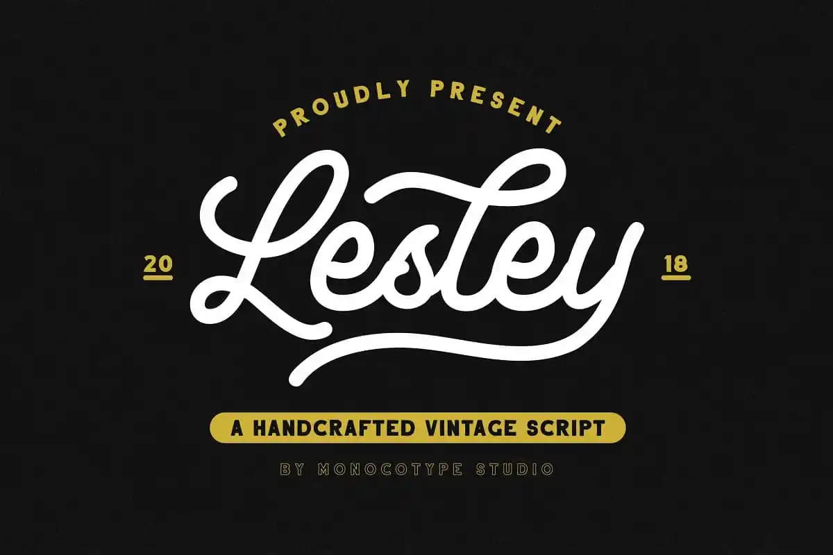 Lesley Monoline Script Font