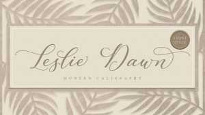 Leslie Dawn Script › Fontesk