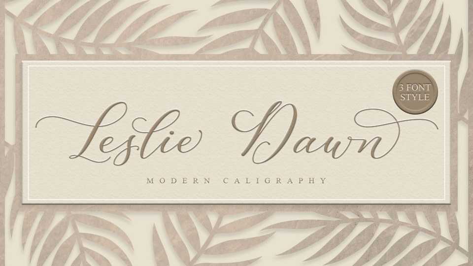 Leslie Dawn Script › Fontesk
