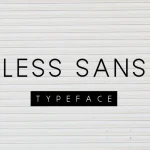Less Sans Minimal Typeface - Fonte Grátis Less Sans Minimal Typeface