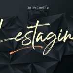 Lestagine Brush Font