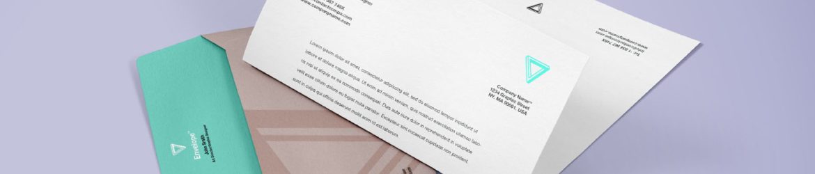 Letter and Envelope Photoshop Mockup Letter and Envelope Photoshop Mockup