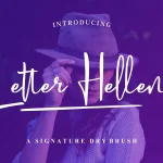 Letter Hellen Signature Font