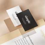 Letterhead with two business cards mockup - Free PSD Download Letterhead with two business cards mockup