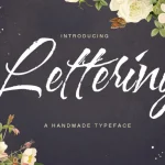 Lettering Script Font - Fonte Grátis Lettering Script Font