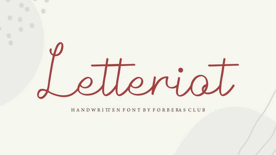 Letteriot Font › Fontesk