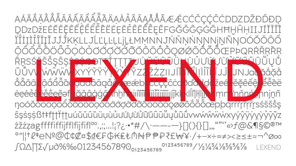 Lexend Font Family › Fontesk