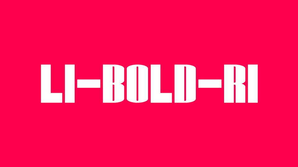 Li-Bold-Ri Font › Fontesk