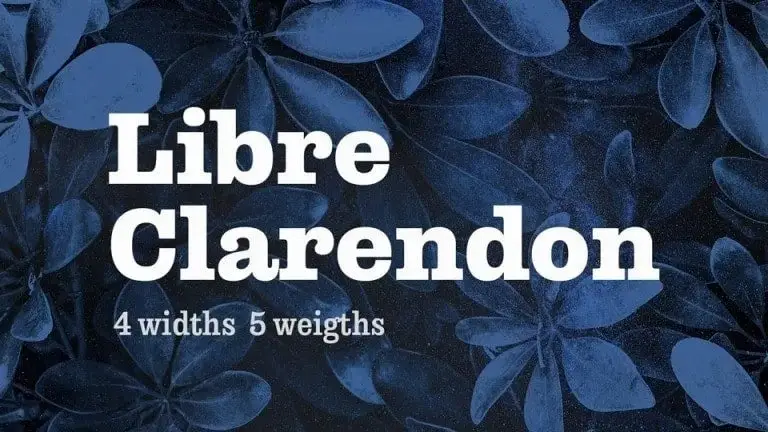 Libre Clarendon - Slab Serif Font