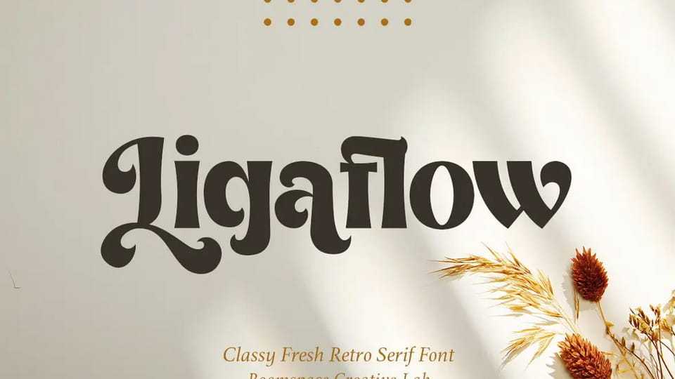 Ligaflow Font › Fontesk