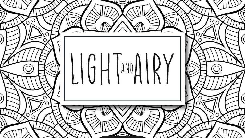 Light and Airy Font › Fontesk