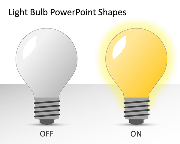 Light Bulb PowerPoint Shapes