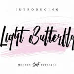 Light Butterfly Script Font - Fonte Grátis Light Butterfly Script Font