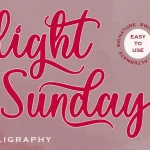 Light Sunday Font - Fonte Grátis Light Sunday Font