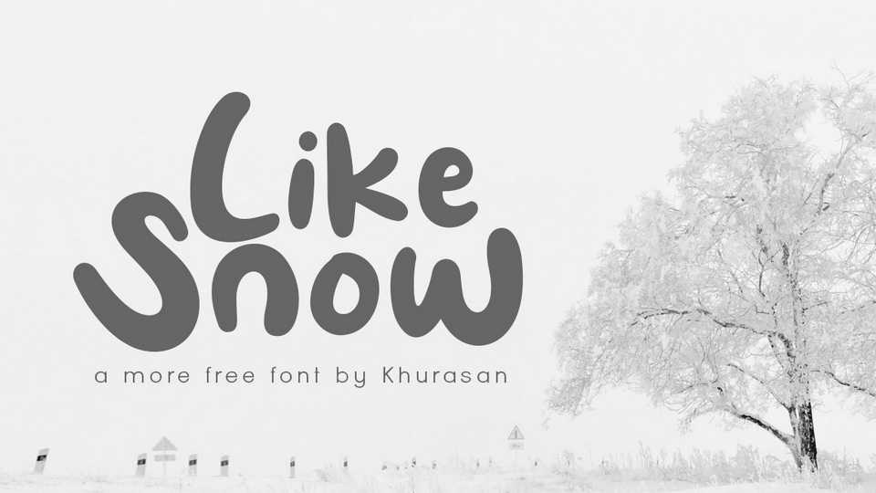 Like Snow Font › Fontesk