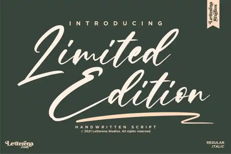 Limited Edition Script Font