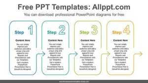 Line Arrow Banner PowerPoint Diagram