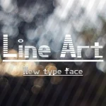 Line Art Display Font - Fonte Grátis Line Art Display Font