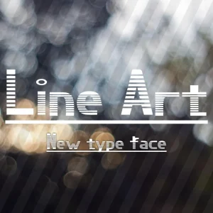 Line Art Display Font