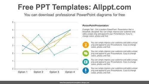 Line Chart PowerPoint Diagram