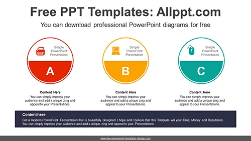 Line Circle List PowerPoint Diagram Template