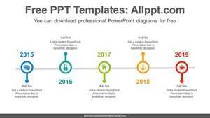 Line circled PowerPoint Diagram Template