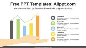 Line-Column Combo PowerPoint Diagram