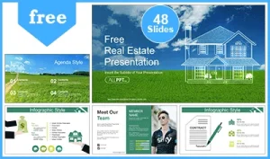 Line House PowerPoint Templates