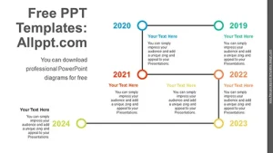 Line Process Flow PowerPoint Diagram Template
