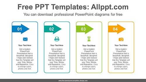 Line Rectangle PowerPoint Diagram