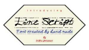 Line Script Font › Fontesk