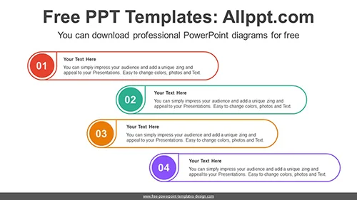 Line Text Box Banner PowerPoint Diagram